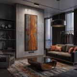 Stylowa dekoracja ścienna- Corten i rdza | Industrialny obraz loft 31305 - miniaturka 3