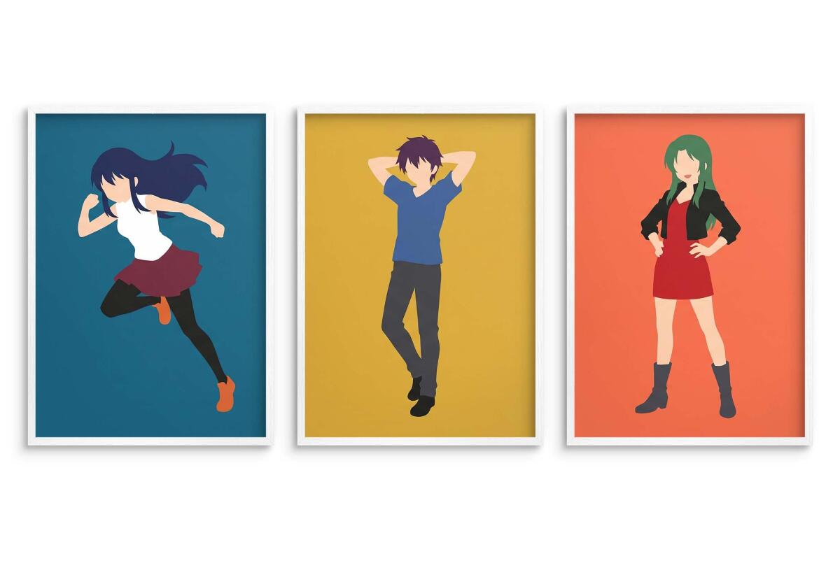 Minimalistyczny Plakat Anime- Faceless Art | Dekoracja do gaming roomu 31223 - zdjęcie 3