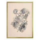 Nowoczesny Plakat do salonu- Koala akwarela | Dekoracja ścienna japandi 31172 - miniaturka 3