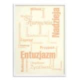 Nowoczesny plakat do salonu- Ciepłe Słowa | Typograficzna dekoracja ścienna boho 31191 - miniaturka 2