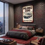 Grafika na ścianę Kultowy Polonez Caro | Retro plakat do biura i garażu 31154 - miniaturka 4