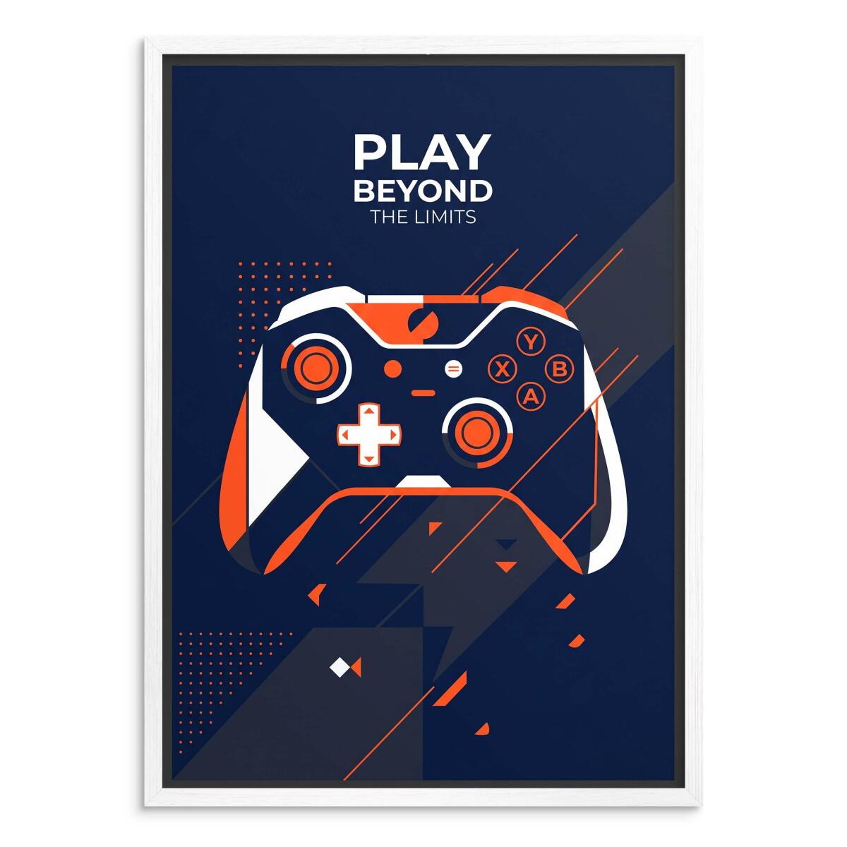 Plakat dla gracza Play Beyond The Limits | Nowoczesny obraz na ścianę pad 31195 - zdjęcie 2