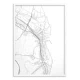 Nowoczesna mapa Gdyni na ścianę | Industrialny plakat dla architekta 31100 - miniaturka 2
