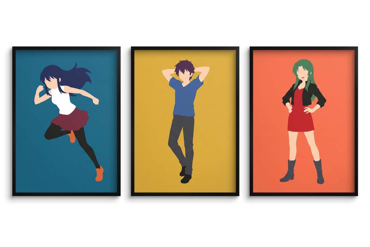 Minimalistyczny Plakat Anime- Faceless Art | Dekoracja do gaming roomu 31223 - zdjęcie 2
