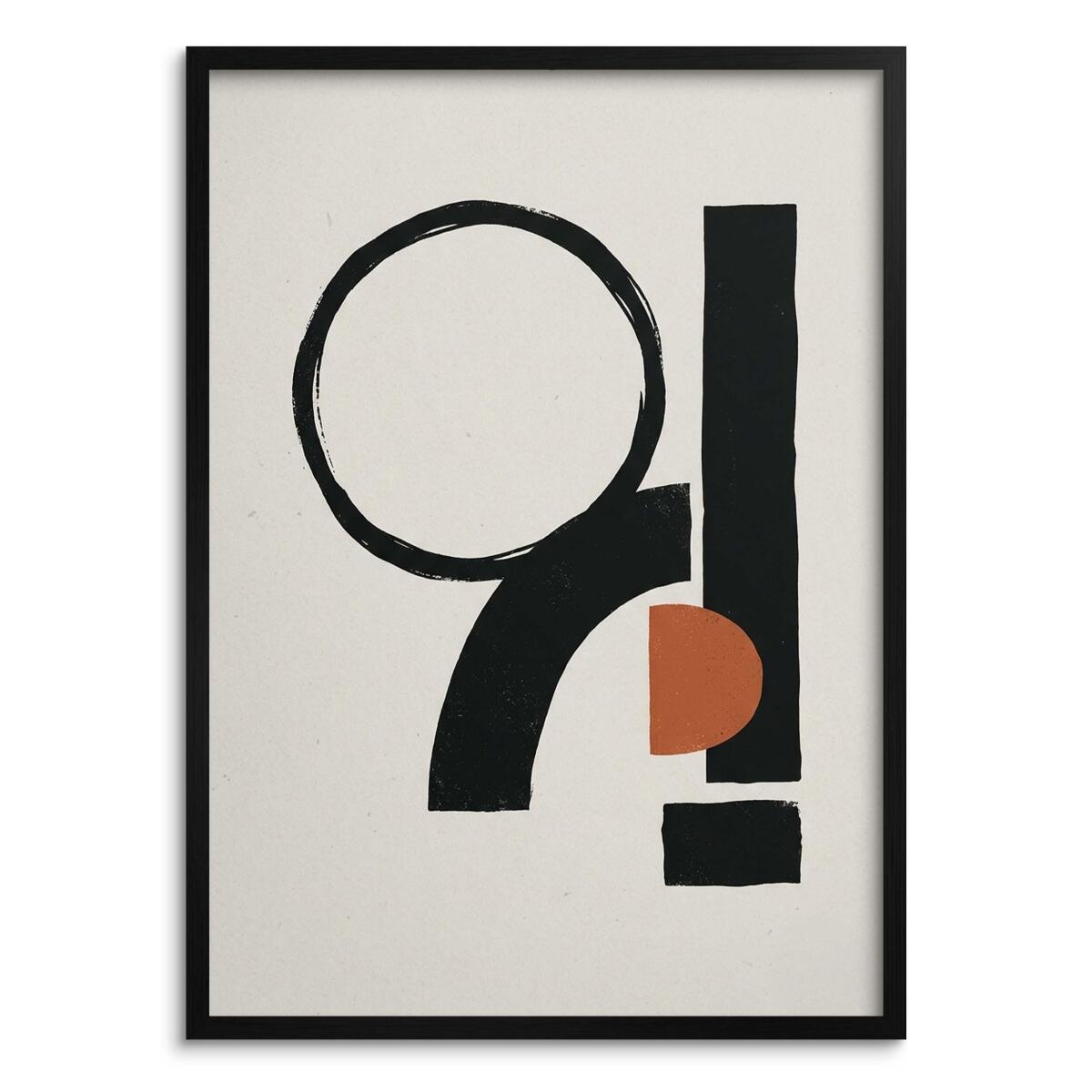 Nowoczesny Plakat do sypialni- Abstrakcja Japandi | Elegancka Grafika beżowa 31086