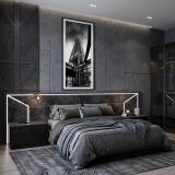 Nowoczesny Obraz do Salonu- Stalowa Wieża | Architektura Loft na Płótnie 31320 - miniaturka 4