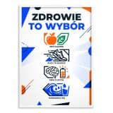 Plakat motywacyjny Zdrowie to wybór | Nowoczesny obraz fitness 31148 - miniaturka 2