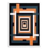 Plakat do salonu Loft- Pomarańczowa geometria Bauhaus | Dekoracja ścienna 31256 - miniaturka 2