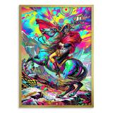 Plakat Napoleon Pop-Art Neon- Kolorowy obraz na ścianę do salonu 31091 - miniaturka 3