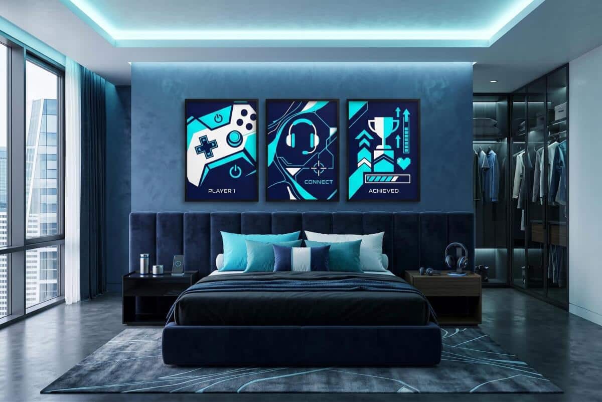 Plakat do pokoju chłopca- Zestaw gaming | Modna ozdoba na ścianę 31198 - zdjęcie 5