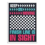 Plakat do domowej siłowni- Keep On Moving | Prezent dla sportowca 31189 - miniaturka 2