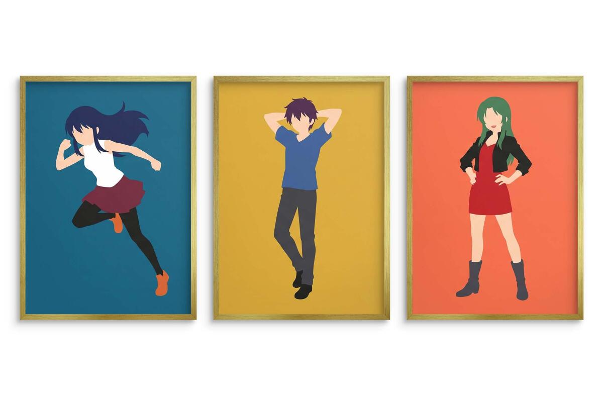 Minimalistyczny Plakat Anime- Faceless Art | Dekoracja do gaming roomu 31223 - zdjęcie 4