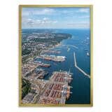 Plakat Port Gdynia z lotu ptaka | Nowoczesny obraz morze do salonu 31101 - miniaturka 3