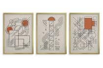 Obraz na ścianę nowoczesny- Geometria Japandi | Zestaw 3 plakatów linie loft 31120 - miniaturka 4