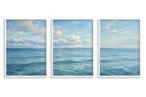Plakat na ścianę zestaw 3 sztuk- Spokojny ocean | Obraz styl Hamptons 31163 - miniaturka 3