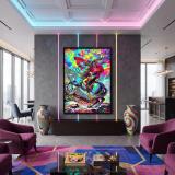 Plakat Napoleon Pop-Art Neon- Kolorowy obraz na ścianę do salonu 31091 - miniaturka 4