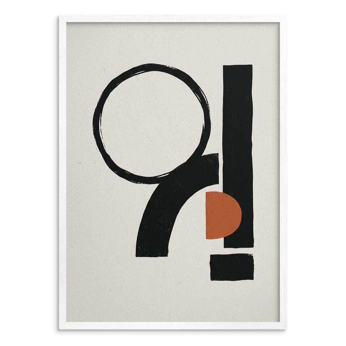 Nowoczesny Plakat do sypialni- Abstrakcja Japandi | Elegancka Grafika beżowa 31086 - zdjęcie 2