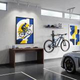 Plakat geometryczny Rowerzysta- Loft | Nowoczesna dekoracja ścienna 31184 - miniaturka 5