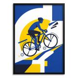 Plakat geometryczny Rowerzysta- Loft | Nowoczesna dekoracja ścienna 31184 - miniaturka 1
