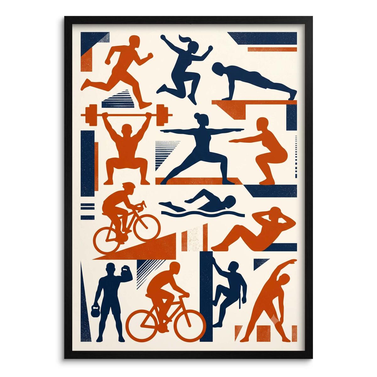 Nowoczesny Plakat dla Sportowca- Aktywny Styl | Motywacyjna Grafika 31183