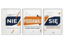 Tryptyk ścienny motywacyjny- Nie poddawaj się | Plakaty napisy 31192 - miniaturka 2
