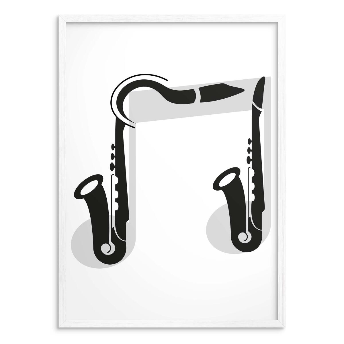 Plakat Loftowy Muzyczna Ósemka | Elegancki Obraz do Sypialni i Salonu 31114 - zdjęcie 2
