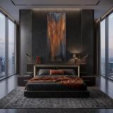 Abstrakcyjny obraz- Industrialna Blacha | Obraz w stylu loft do salonu 31303 - miniaturka 4