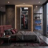 Obraz Loft Zabytkowe Auto w Garażu | Elegancka Dekoracja do Gabinetu 31289 - miniaturka 4