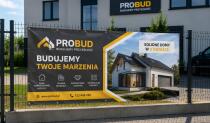 Baner Reklamowy z Własnym Nadrukiem MOCNY 520 g/m² Baner firmowy z logo - miniaturka 2