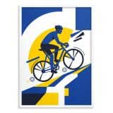 Plakat geometryczny Rowerzysta- Loft | Nowoczesna dekoracja ścienna 31184 - miniaturka 2