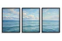 Plakat na ścianę zestaw 3 sztuk- Spokojny ocean | Obraz styl Hamptons 31163 - miniaturka 2