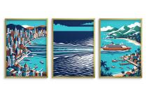 Trzyczęściowy plakat na ścianę- Ocean i Podróże | Nowoczesna dekoracja 31206 - miniaturka 3