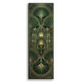 Pionowy Obraz Szmaragdowe Art Deco | Złoty Motyw na Ścianę Glamour 31265 - miniaturka 1