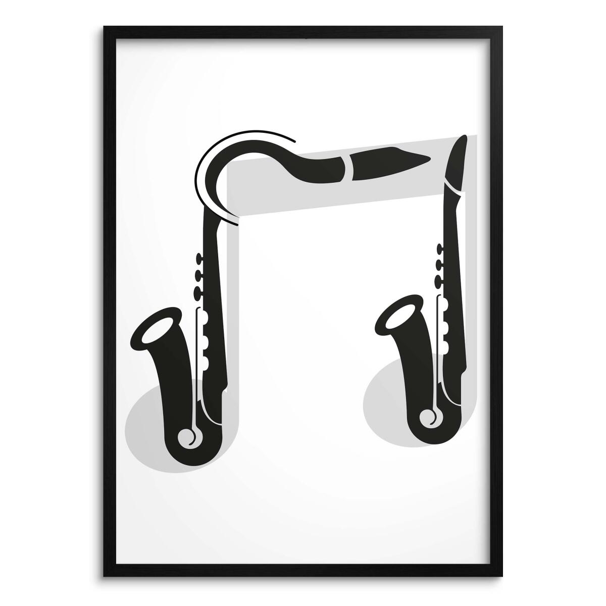 Plakat Loftowy Muzyczna Ósemka | Elegancki Obraz do Sypialni i Salonu 31114