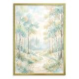 Obraz na ścianę Las we mgle- Pastelowy | Plakat natura skandynawski 31134 - miniaturka 3