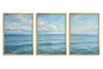 Plakat na ścianę zestaw 3 sztuk- Spokojny ocean | Obraz styl Hamptons 31163 - miniaturka 4