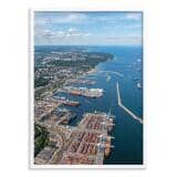 Plakat Port Gdynia z lotu ptaka | Nowoczesny obraz morze do salonu 31101 - miniaturka 2