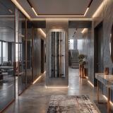 Obraz Industrialny Miedziane Rury | Obraz na płótnie Surowy Beton Loft 31302 - miniaturka 5
