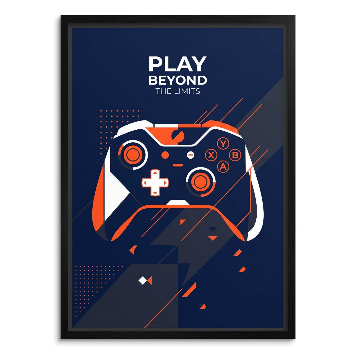Plakat dla gracza Play Beyond The Limits | Nowoczesny obraz na ścianę pad 31195