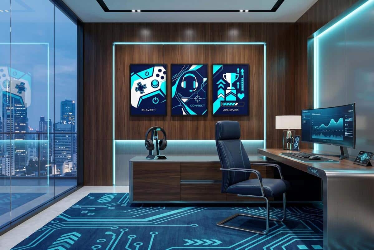Plakat do pokoju chłopca- Zestaw gaming | Modna ozdoba na ścianę 31198 - zdjęcie 7