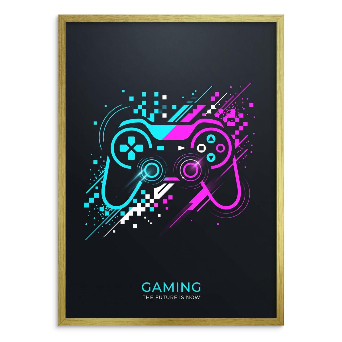 Plakat na ścianę- Gaming Pad w stylu retro | Prezent dla gracza 31197 - zdjęcie 3