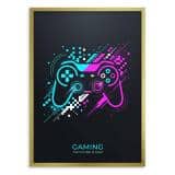 Plakat na ścianę- Gaming Pad w stylu retro | Prezent dla gracza 31197 - miniaturka 3