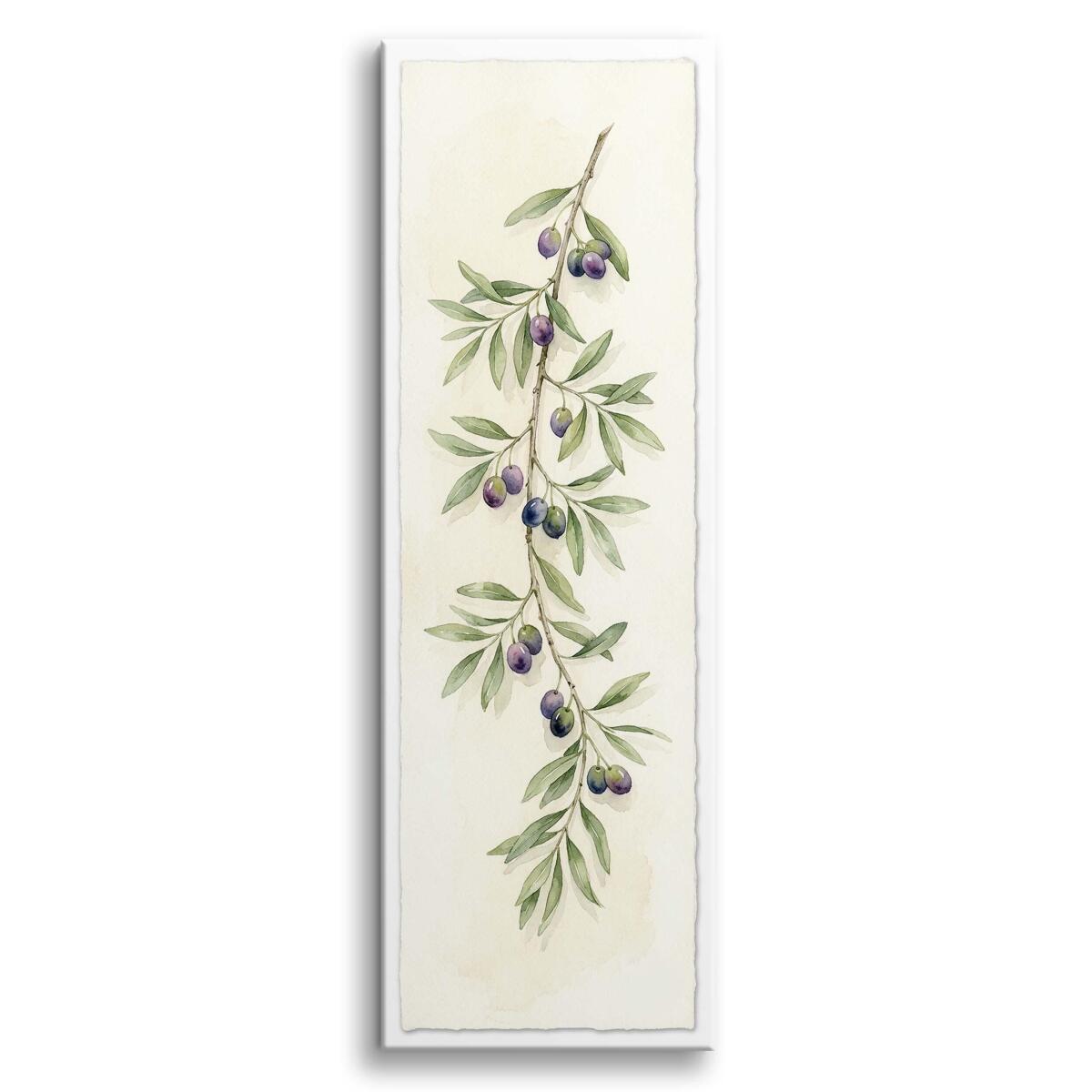 Botaniczny obraz Akwarela Oliwiki | Elegancka dekoracja do jadalni 31266