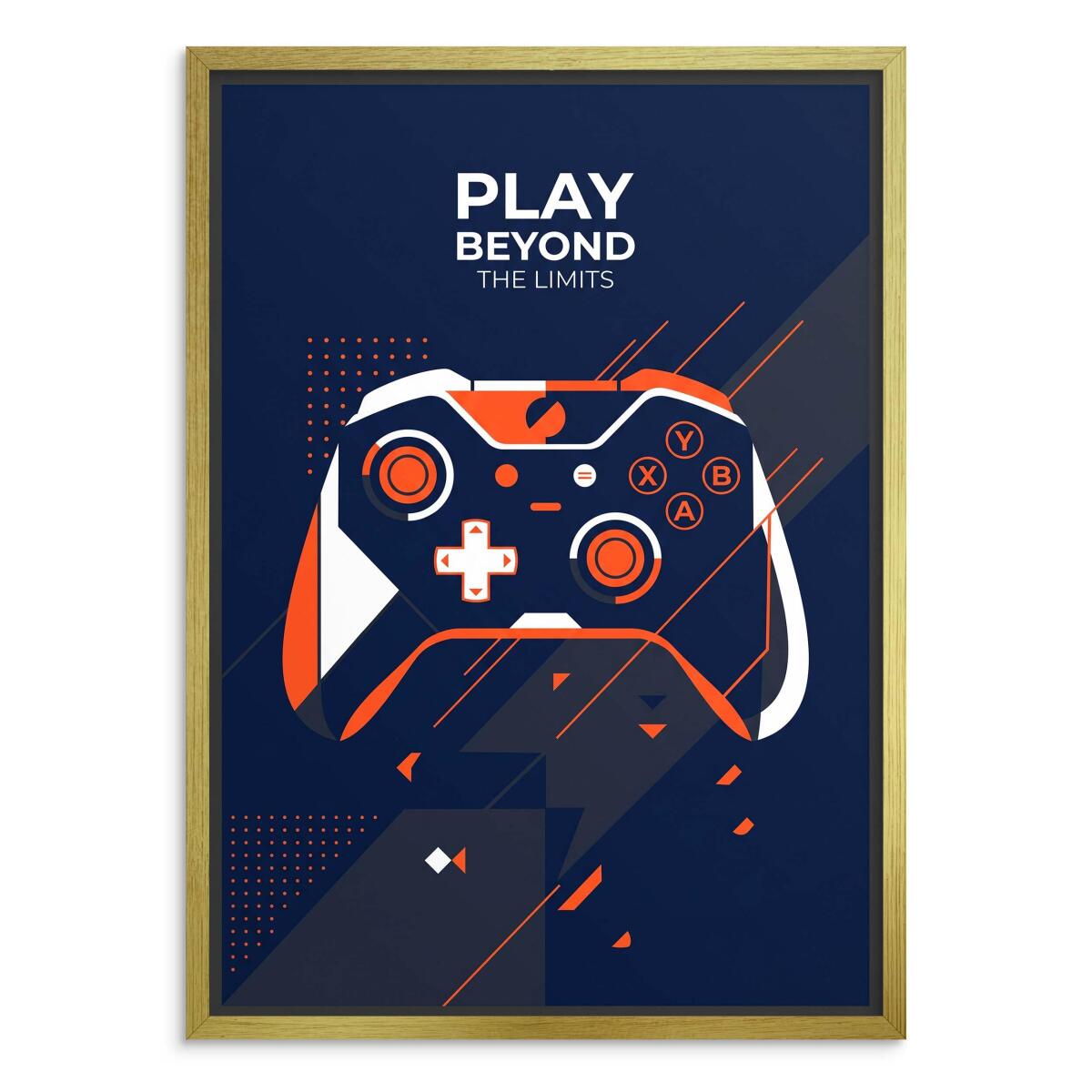 Plakat dla gracza Play Beyond The Limits | Nowoczesny obraz na ścianę pad 31195 - zdjęcie 3