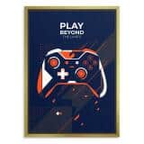 Plakat dla gracza Play Beyond The Limits | Nowoczesny obraz na ścianę pad 31195 - miniaturka 3