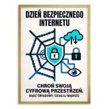 Plakat na Ścianę Cyberbezpieczeństwo- Tarcza i Kłódka | Grafika do Szkół 31143 - miniaturka 3