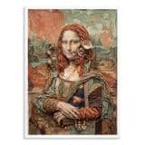 Plakat Mona Lisa Boho - Nowoczesny Obraz na Ścianę Kolaż Asamblaż 31094 - miniaturka 2