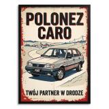 Grafika na ścianę Kultowy Polonez Caro | Retro plakat do biura i garażu 31154 - miniaturka 1