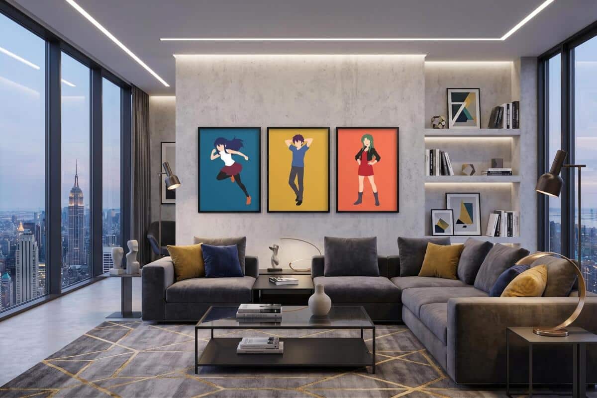 Minimalistyczny Plakat Anime- Faceless Art | Dekoracja do gaming roomu 31223 - zdjęcie 6