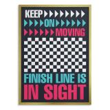Plakat do domowej siłowni- Keep On Moving | Prezent dla sportowca 31189 - miniaturka 3